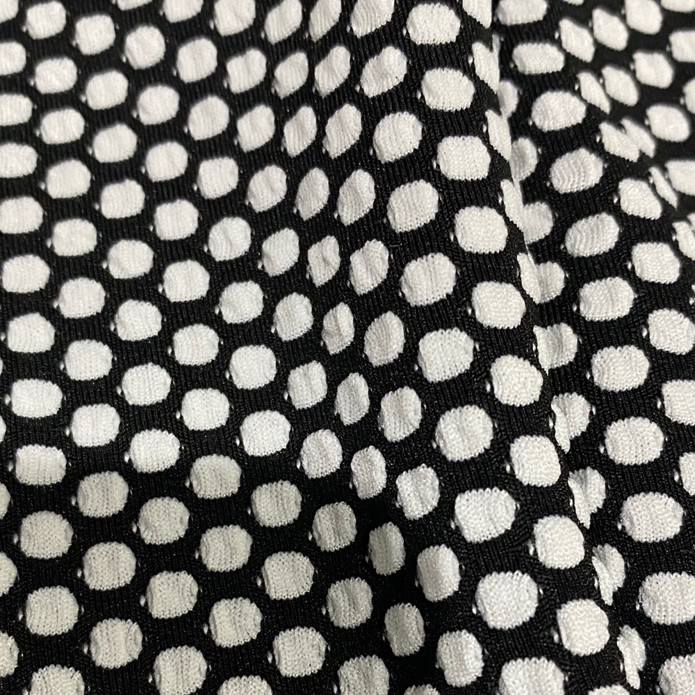 LAST CHANCE! I Le NY Black and White Polka Dot Midi Swing Dress - size 16 - Picture 3 of 5